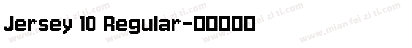 Jersey 10 Regular字体转换